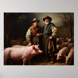 Póster Criadores de cerdos