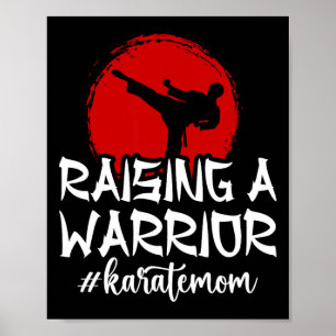 Póster Criando A Un Guerrero Karate Mamá Karate Madre Kar