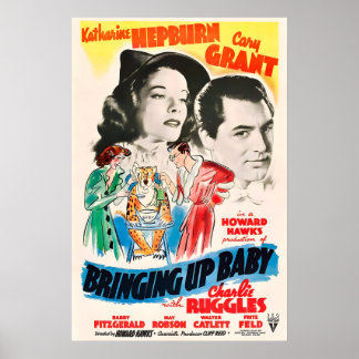 Póster Criando al bebé 1938 CARTEL IMPRESO A5-A1 Grant
