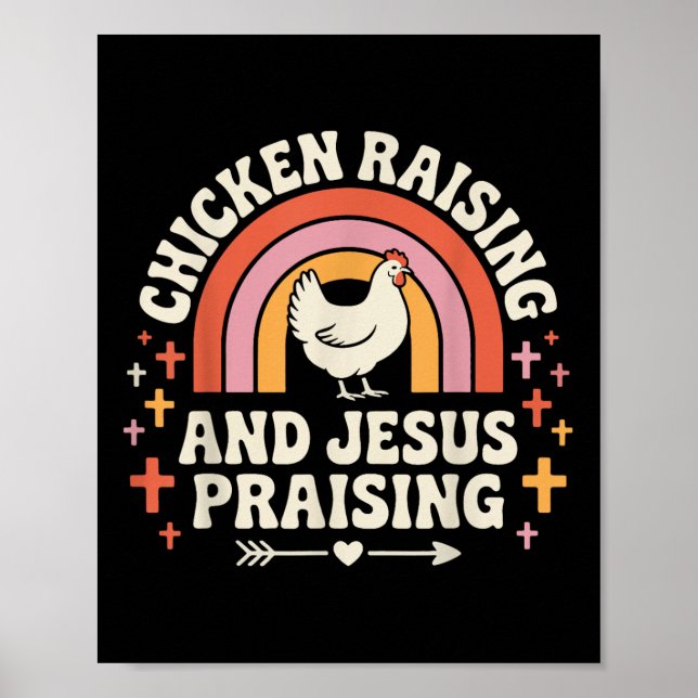 Póster Crianza De Pollos Y Alabanza De Jesús (Frente)
