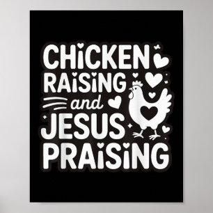 Póster Crianza De Pollos Y Alabanza De Jesús