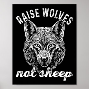 Póster Criar Lobos No Ovejas Conservador Americano Paren