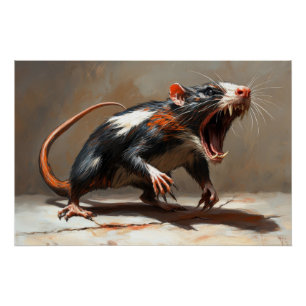 Póster Criatura de rata monstruosa