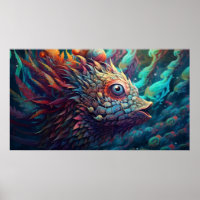 Criatura de Trippy psicodélica