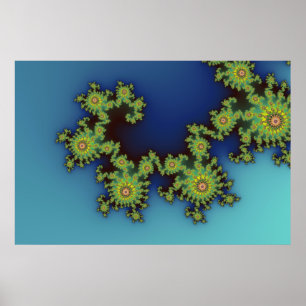 Póster Criatura del mar - poster del fractal