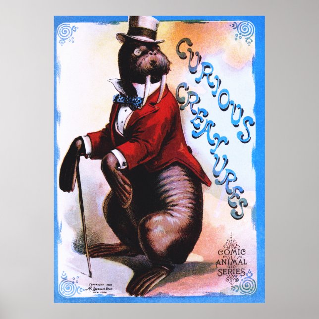 Póster Criaturas curiosas - Sello (Frente)