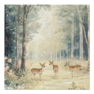 Póster Criaturas de Woodland