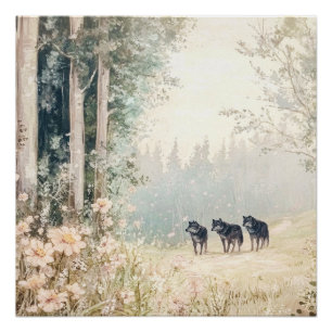 Póster Criaturas de Woodland