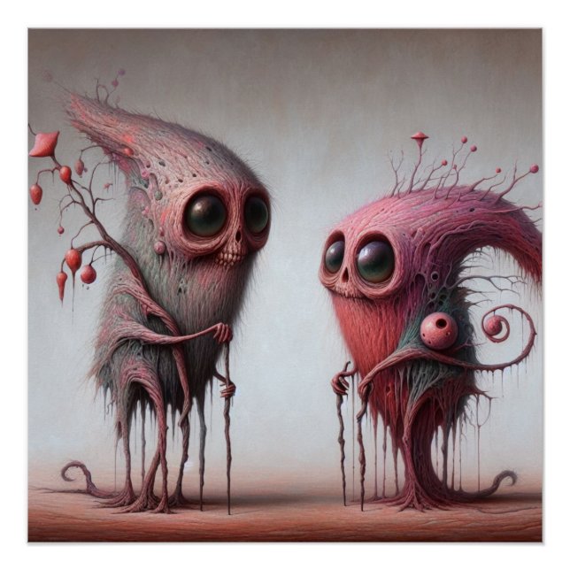 Póster Criaturas extrañas (Anverso)