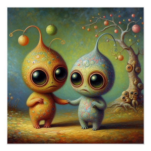 Póster Criaturas extrañas (Anverso)