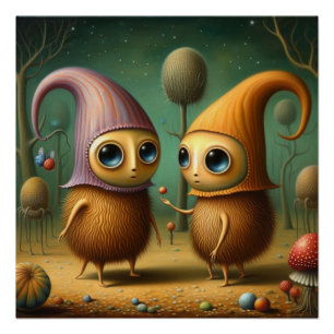 Póster Criaturas extrañas