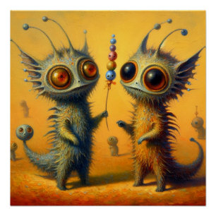 Póster Criaturas extrañas