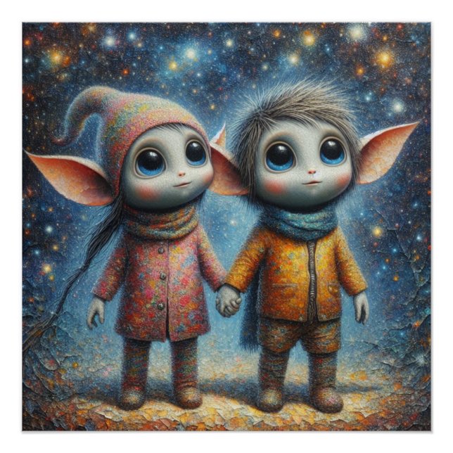 Póster Criaturas extrañas (Anverso)