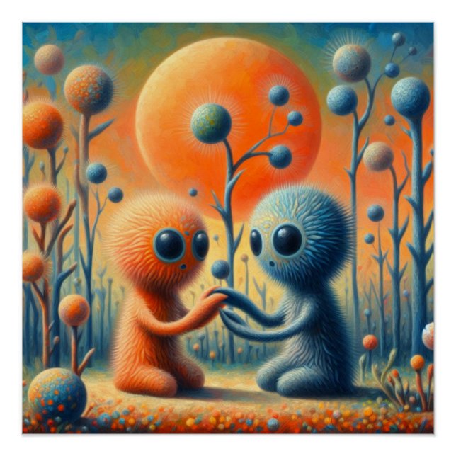 Póster Criaturas extrañas (Anverso)