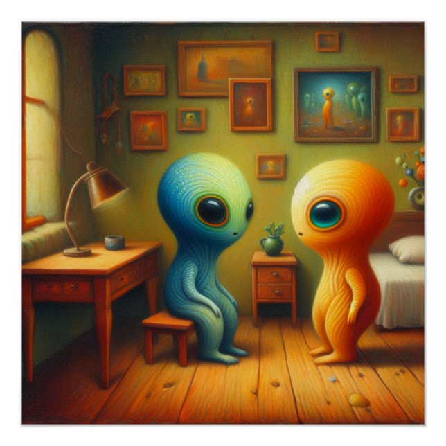 Póster Criaturas extrañas (Anverso)