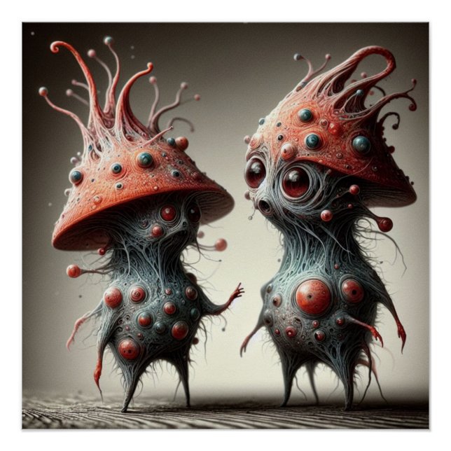 Póster Criaturas extrañas (Anverso)