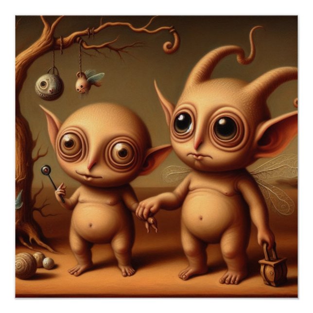 Póster Criaturas extrañas (Anverso)