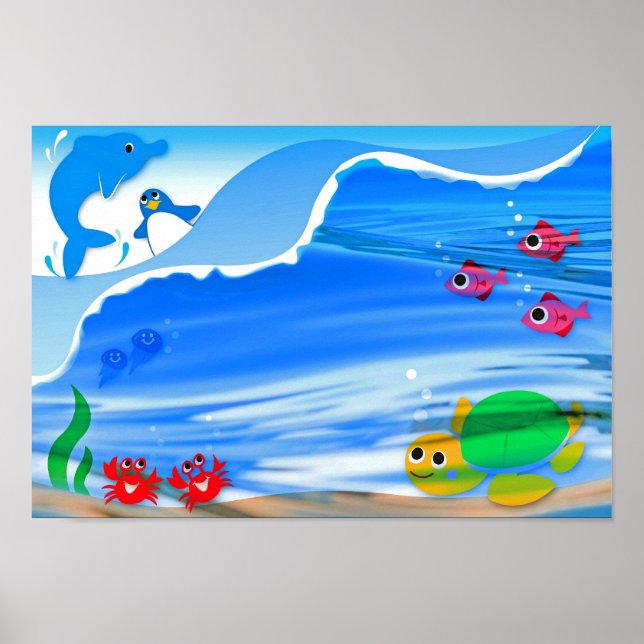 Póster Criaturas submarinas (Frente)