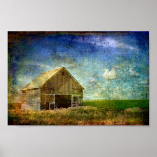 Póster Crib de maíz Weathered