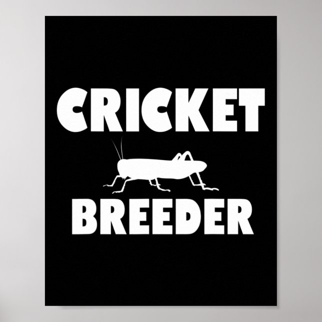 Póster Cricket Breeder Cricket Breeding Crickets Future B (Frente)