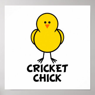 Póster Cricket Chick