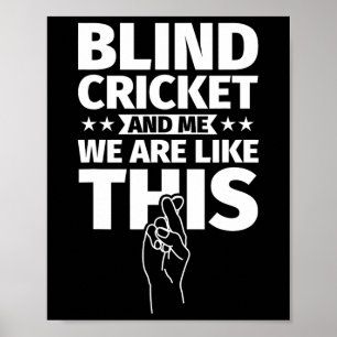 Póster Cricket ciego An Me