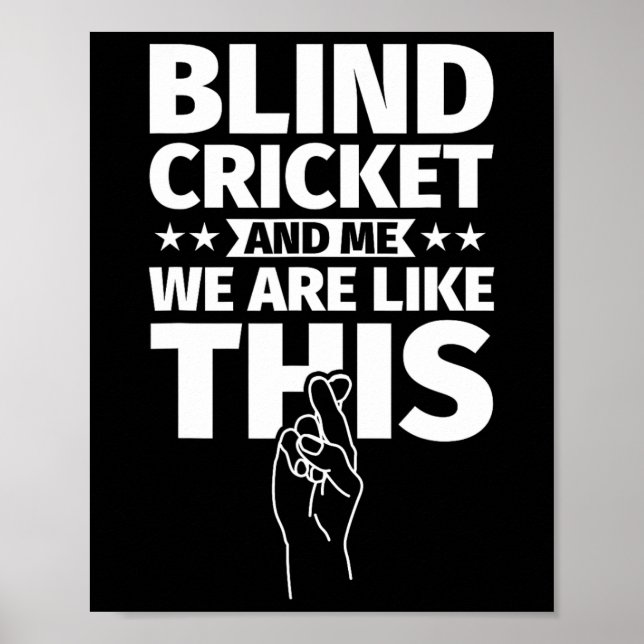 Póster Cricket ciego An Me (Frente)
