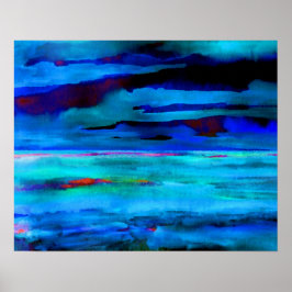 Póster Cricket Diane Ocean Poster - Sea Blue Sea