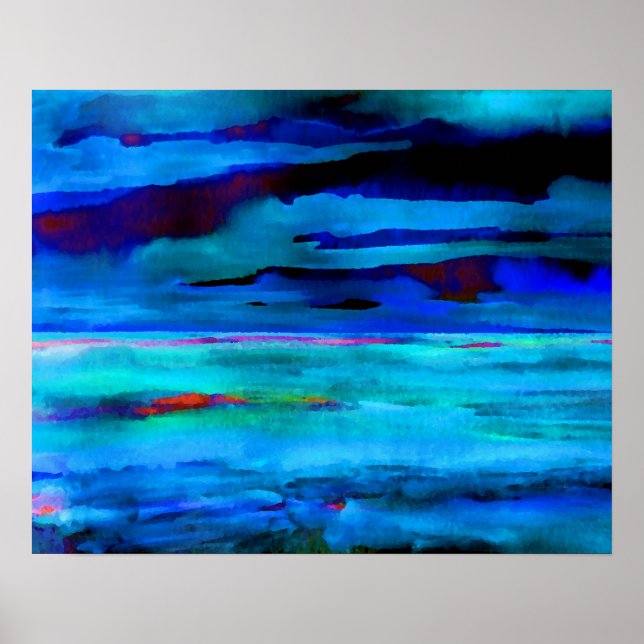 Póster Cricket Diane Ocean Poster - Sea Blue Sea (Frente)