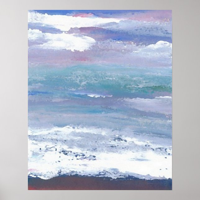 Póster Cricket Diane Ocean Poster - Sea Moonscape (Frente)