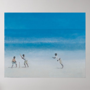 Póster Cricket en la playa 2012