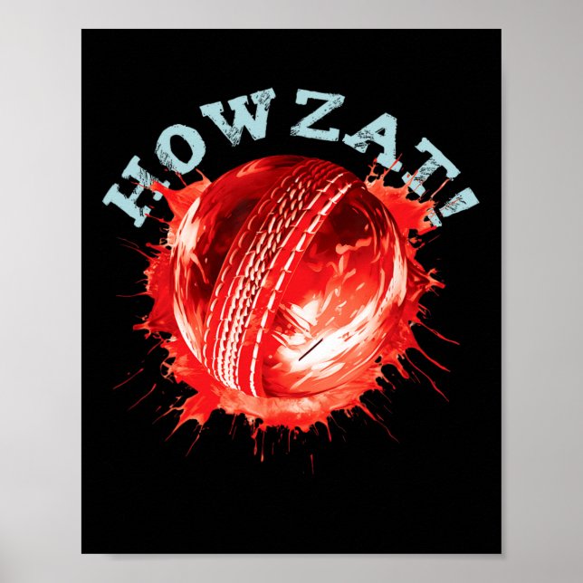Póster Cricket Fans S Howzat! Cricket Ll S Distressed Eff (Frente)