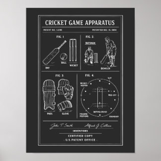 Póster Cricket Game blueprint