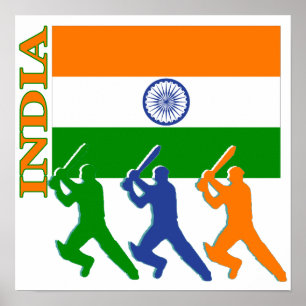 Póster Cricket India Poster
