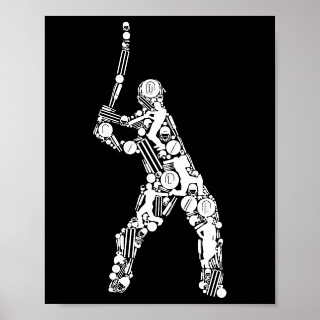 Póster Cricket Men Cricket Player 1  (Frente)