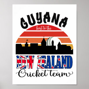 Póster Cricket T20 Guyana será el anfitrión del equipo de