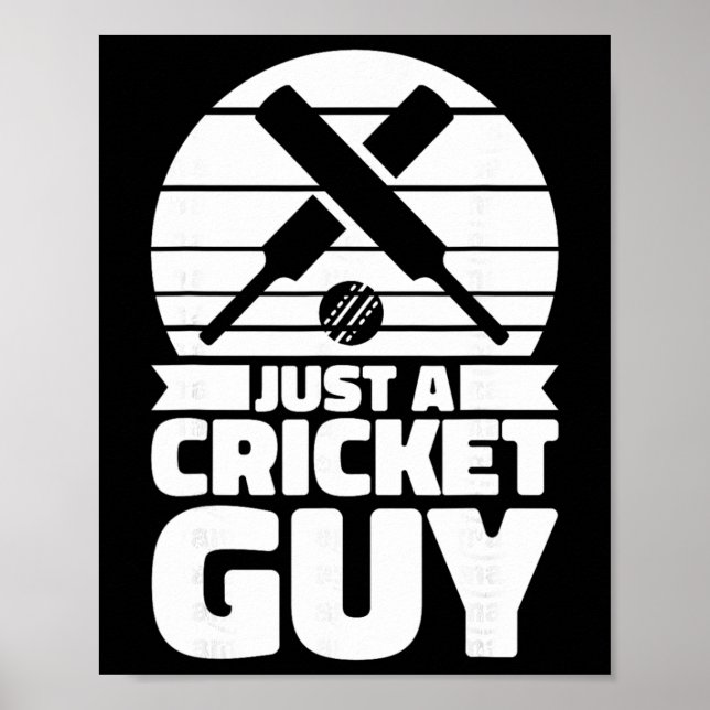 Póster Cricketer Cricketing Tsman - Umpire Just A Cricket (Frente)