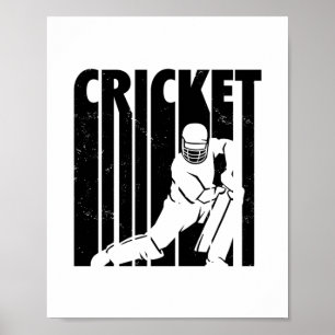 Póster Cricketeros   Ideas de regalo para entrenadores de