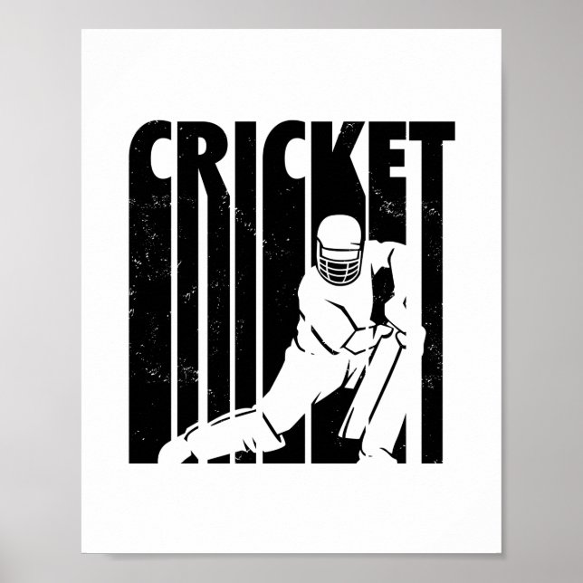 Póster Cricketeros | Ideas de regalo para entrenadores de (Frente)