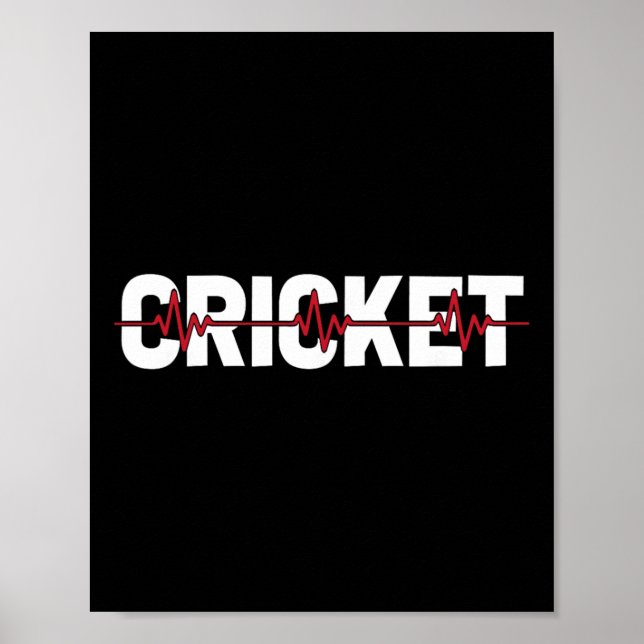 Póster Cricketista Árbitro de cricket Tsman - Electrocard (Frente)