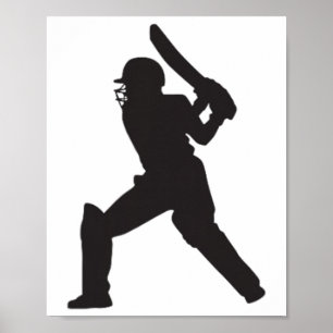 Póster Cricketista Cricket Inglaterra India Pakistán Homb