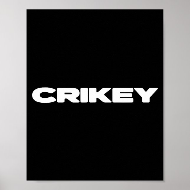 Póster Crikey Australian Phrases Aussie Slang T  (Frente)