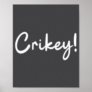 Póster Crikey Navidad Gorro de Santa Combinación Navidad 