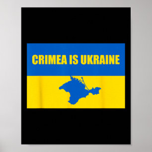 Póster Crimea Es Ucrania - Anexión De Crimea Ucraniana