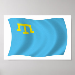 Póster Crimean Tatars Flag Poster Print