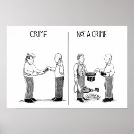 Póster Crimen, no un Poster del crimen