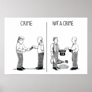 Póster Crimen, no un Poster del crimen