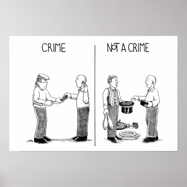 Póster Crimen, no un Poster del crimen (Frente)