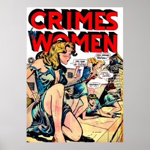 Póster Crímenes De Mujeres En Cárcel De Historietas Vinta