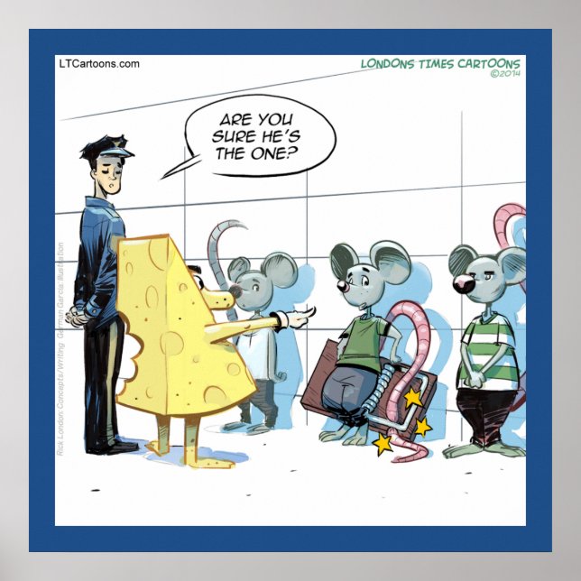 Póster Crímenes de ratón divertidos Rick London Poster (Frente)